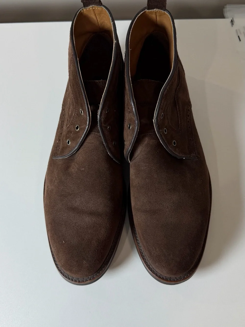 NEW Johnston & Murphy Fullerton Size 11 Genuine Suede Leather Boots Vibram Sole